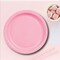 24 Count Pink Round Paper Dessert Plates for Baby Girl Showers 7"